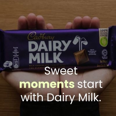 Dairy Milk Captions For Instagram