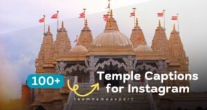 Temple Captions for Instagram